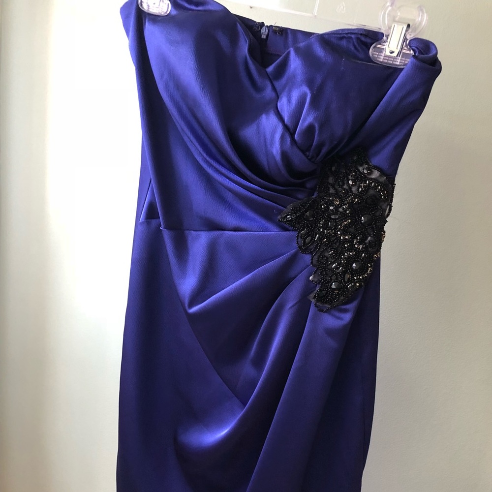 Strapless cocktail dress